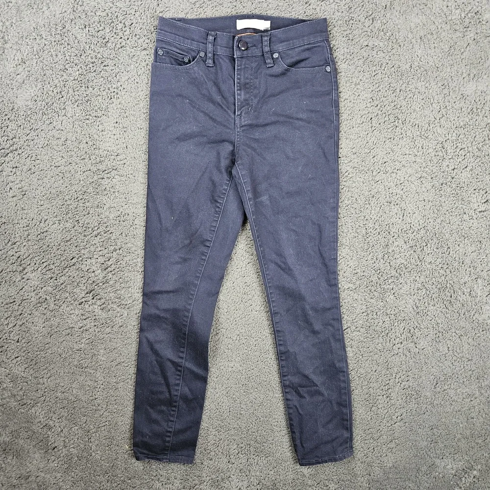 Tory Burch Super Skinny Ankle Hi Rise Pants Women 24 Blue‎ Dark Wash Jeans